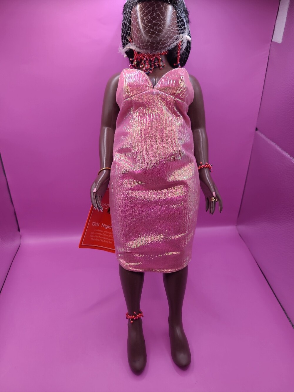 Annie Lee Sass N Class collectible Doll High Roller "Pleasurable In Pink" READ
